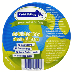 Cold&Dog Eis für Hunde Banane & Apfel