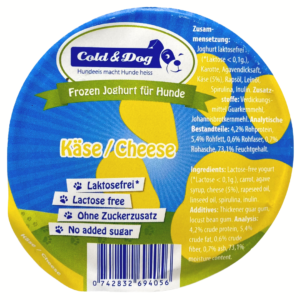 Cold&Dog Eis für Hunde Käse