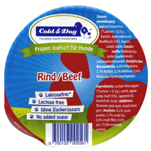 Cold&Dog Eis für Hunde Rind
