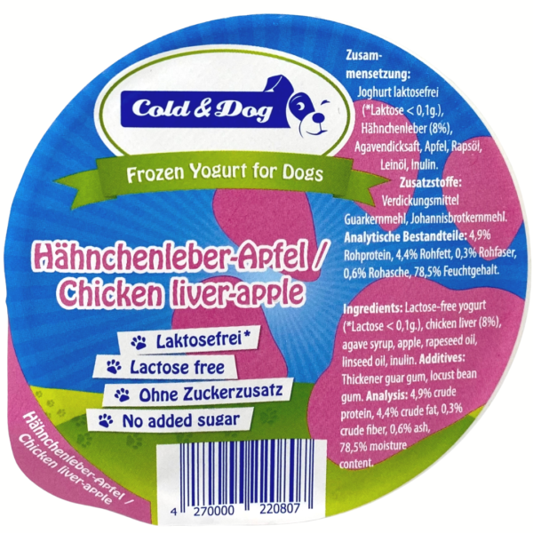 Cold&Dog Eis für Hunde Hähnchenleber