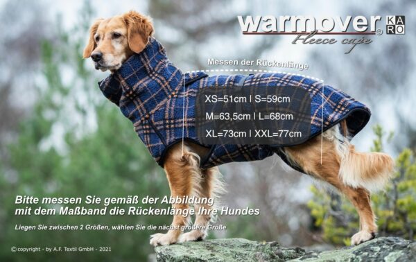 warmover karo fleece cape - limited edition – Bild 2