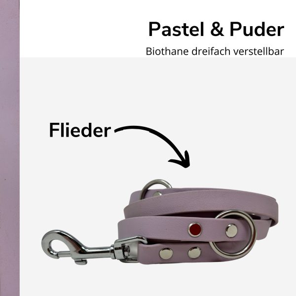 Biothane Leine Pastel und Puder Flieder