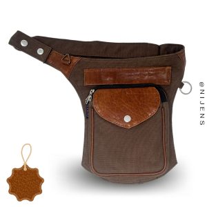 Gassitasche LEDER Dunkel